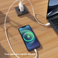 Accezz Ultra Slim GaN Oplader - USB-C + USB-A - 45W - Wit