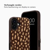Selencia Nova Real Leather Backcover met Koord en Pashouder Apple iPhone 16 - Fawn Chic