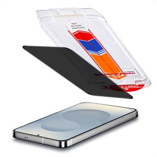 Accezz Gehard Glas Privacy Screenprotector + Applicator Samsung Galaxy S24 Plus / S25 Plus