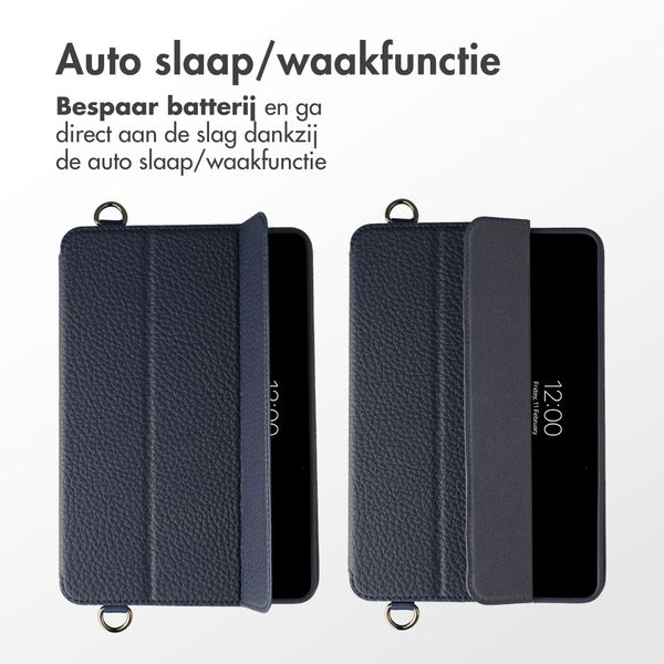 Accezz Trifold Bookcase met handstrap Apple iPad Mini 5 (2019) / Mini 4 (2015) - Donkerblauw