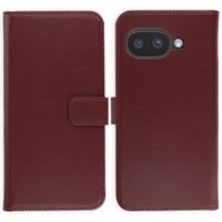 Selencia Echt Leren Bookcase Google Pixel 9A - Burgundy