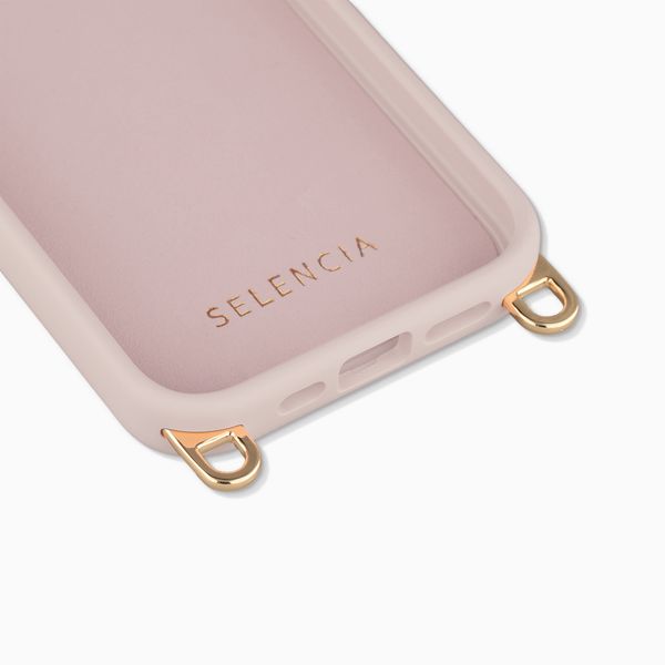Selencia Rivièra MagSafe Backcover met afneembare haakjes Apple iPhone 15 Pro - Sorbet Pink