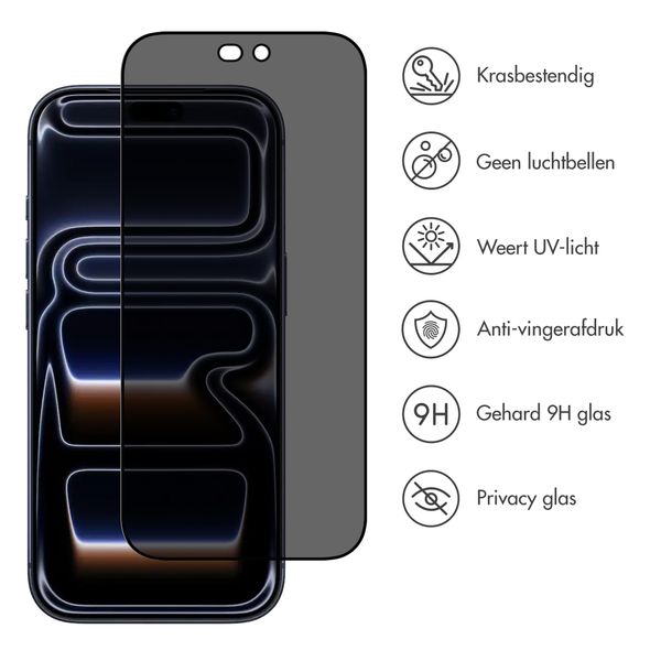 Accezz Gehard Glas Privacy Screenprotector Apple iPhone 18 Pro