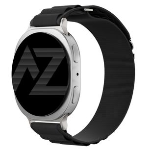 Accezz Nylon Alpine bandje Samsung Galaxy Watch 9 (40/44mm) / Watch 8 (40/44mm) / Classic (46mm) - Zwart