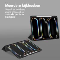 Accezz Smart Silicone Bookcase Apple iPad Pro 11 (2024) M4 - Zwart