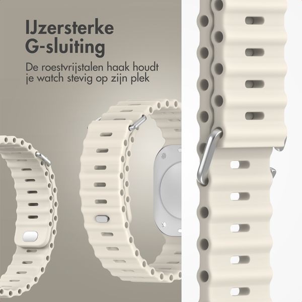 Accezz Ocean bandje Apple Watch | 44/45/46/49 mm - Sterrenlicht