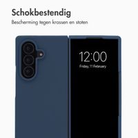 Accezz Liquid Silicone Backcover Samsung Galaxy Z Fold 8 Ultra - Donkerblauw
