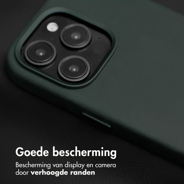 Accezz Vintage Leather MagSafe Backcover Apple iPhone 16 Pro Max - Smokey Green