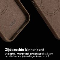 Accezz Vintage Leather Magsafe Backcover iPhone 13 - Rustic Brown