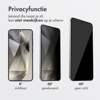 Accezz Gehard Glas Privacy Screenprotector + Applicator Samsung Galaxy S24 Ultra