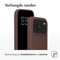Accezz Liquid Silicone Backcover met MagSafe Apple iPhone 18 Pro / 17 Pro - New Tea Brown