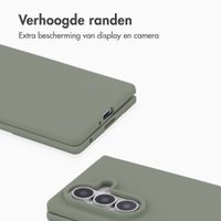 Accezz Liquid Silicone Backcover met MagSafe Samsung Galaxy Z Fold 8 Ultra - Cooper Green