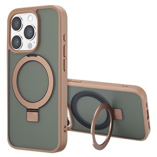 Accezz Ring Stand Backcover met MagSafe Apple iPhone 15 Pro - Brown