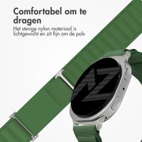 Accezz Nylon Alpine bandje Samsung Galaxy Watch 9 (40/44mm) / Watch 8 (40/44mm) / Classic (46mm) - Olive Green