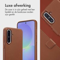 Accezz Leather Bookcase 2-in-1 met MagSafe Samsung Galaxy A36 / A56 - Coffee Brown