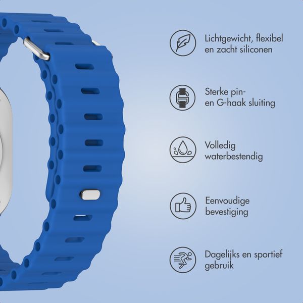 Accezz Ocean bandje Apple Watch | 38/40/41/42 mm - Royal Blue