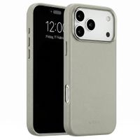 Accezz MagSafe Leather Backcover Apple iPhone 18 Pro Max / 17 Pro Max - Light Grey