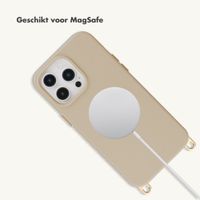 Selencia Rivièra MagSafe Backcover met afneembare haakjes Apple iPhone 14 Pro - Milky Latte