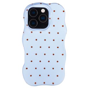 Selencia Vivid Wavy Backcover met MagSafe Apple iPhone 16 Pro - Happy Dots Digital Sky