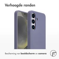 Accezz Liquid Silicone Backcover met MagSafe Samsung Galaxy S25 - Lavender Gray