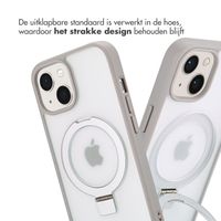 Accezz Ring Stand Backcover met MagSafe iPhone 15 - Grey