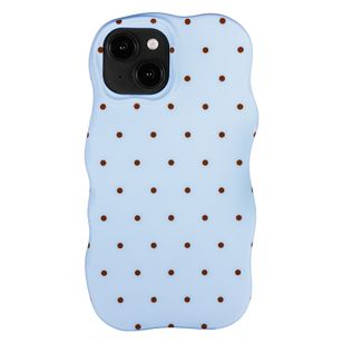 Selencia Vivid Wavy Backcover met MagSafe Apple iPhone 14 / 13 - Happy Dots Digital Sky
