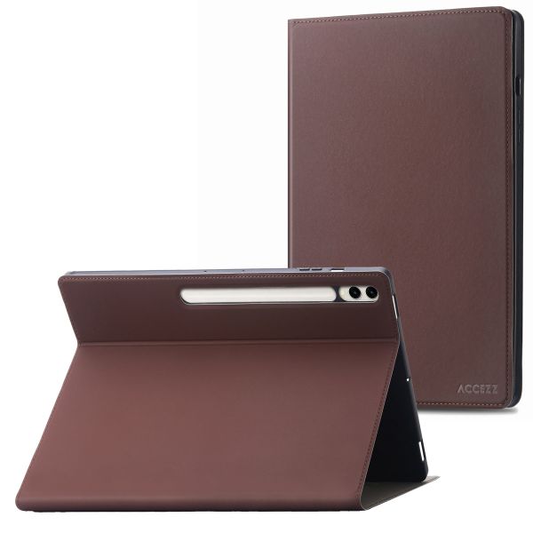 Accezz Classic Tablet Case Samsung Galaxy Tab S10 Plus / Tab S9 Plus / Tab S9 Plus FE  - Bruin