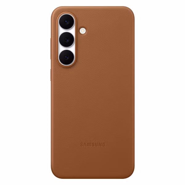 Samsung Originele KindSuit Vegan Leather Case Samsung Galaxy S25 FE - Tan