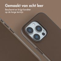 Accezz MagSafe Leather Backcover Apple iPhone 15 Pro - Coffee Brown