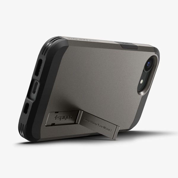 Spigen Tough Armor Backcover MagSafe iPhone 16e - Gunmetal