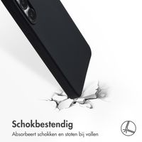 Accezz Liquid Silicone Backcover met MagSafe Samsung Galaxy S25 FE - Zwart