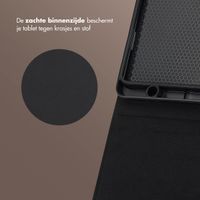 Selencia Riva Bookcase Samsung Galaxy Tab A9 Plus - Mocha Brown