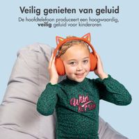 imoshion Draadloze Kinderkoptelefoon LED Light Cat Ear - Met AUX kabel - Oranje