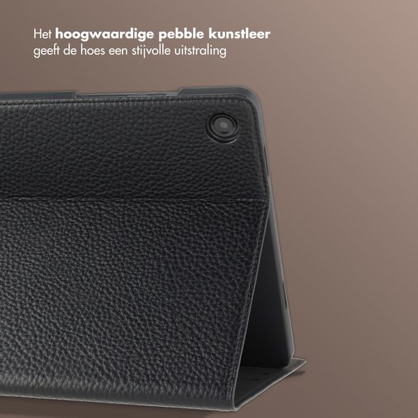 Selencia Riva Bookcase Samsung Galaxy Tab A11 Plus - Zwart
