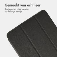 Accezz Leather Trifold Bookcase Apple iPad 11 (2025) 11 inch A16 / iPad 10 (2022) 10.9 inch - Zwart