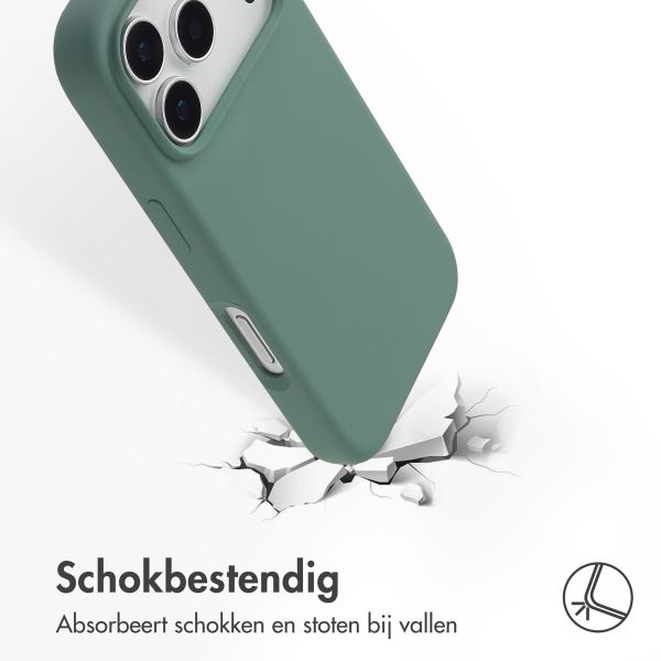 Accezz Liquid Silicone Backcover met MagSafe Apple iPhone 17 Pro - Dark Green