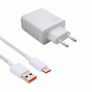Xiaomi HyperCharge Combo Oplader 67W met USB-A naar USB-C kabel - Wit