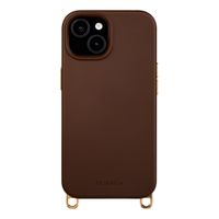 Selencia Rivièra MagSafe Backcover met afneembare haakjes Apple iPhone 14 / 13 - Choco Brown