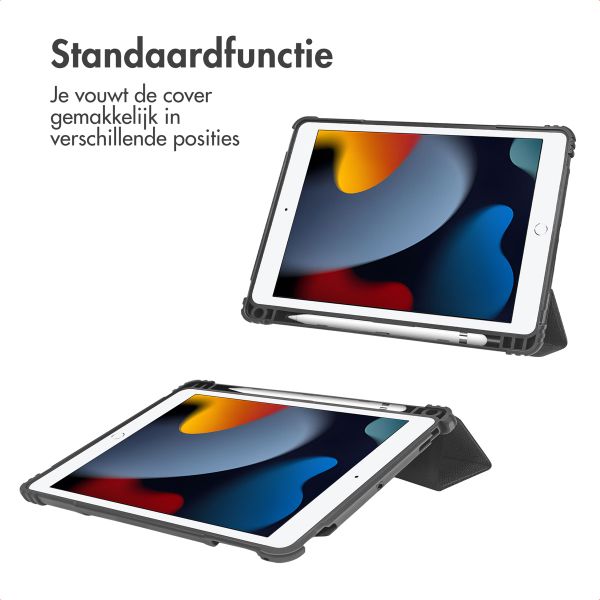 Accezz Rugged Trifold Bookcase Apple iPad 9 (2021) 10.2 inch / iPad 8 (2020) 10.2 inch / iPad 7 (2019) 10.2 inch - Zwart