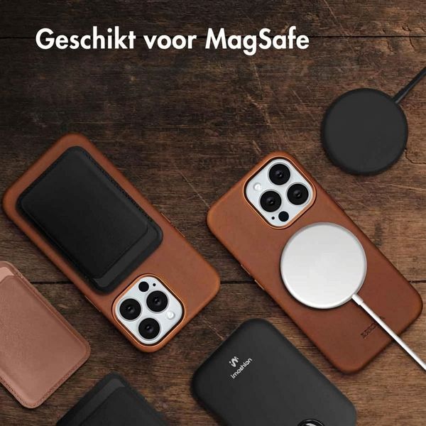 Accezz Vintage Leather Magsafe Backcover Apple iPhone 13 Pro - Tabacco Cognac