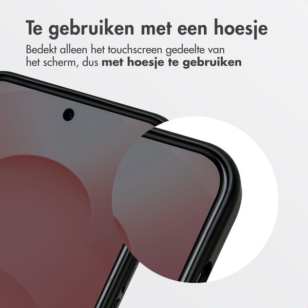 Accezz Gehard Glas Privacy Screenprotector + Applicator Samsung Galaxy S26