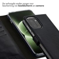 Selencia Echt Leren Bookcase OnePlus 15R - Zwart
