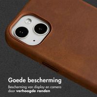 Accezz Vintage Leather Magsafe Backcover iPhone 13 - Tabacco Cognac