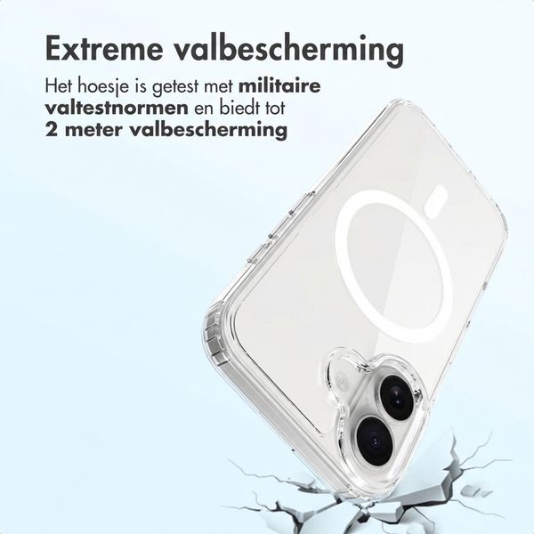 Accezz Xtreme Impact Backcover met MagSafe Apple iPhone 16 - Transparant