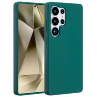 Accezz Liquid Silicone Backcover met MagSafe Samsung Galaxy S25 Ultra - Forest Green