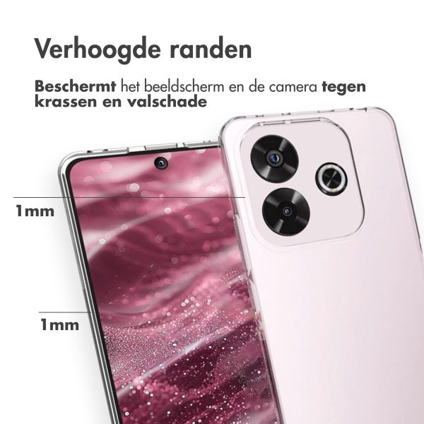 Accezz Clear Backcover Xiaomi Redmi Note 14 (4G) - Transparant