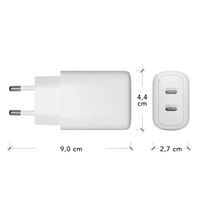 dbramante1928 re-charge | Wall Charger - 2x USB-C 20 Watt - Wit