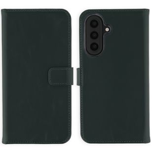 Selencia Echt Leren Bookcase Samsung Galaxy A57 (5G) - Groen