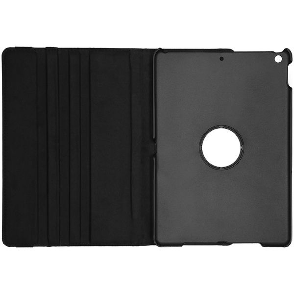 Ontwerp je eigen 360° draaibare tablethoes Apple iPad 9 (2021) 10.2 inch / iPad 8 (2020) 10.2 inch / iPad 7 (2019) 10.2 inch - Zwart