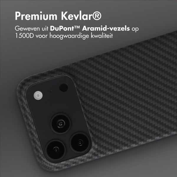 Accezz MagSafe Kevlar® Backcover Apple iPhone 18 Pro Max / 17 Pro Max - Zwart